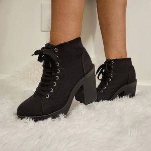 H&M Lace up Platform Booties